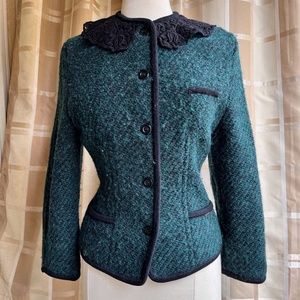 Women's Vintage boiled wool jacket, size 8, EU 34